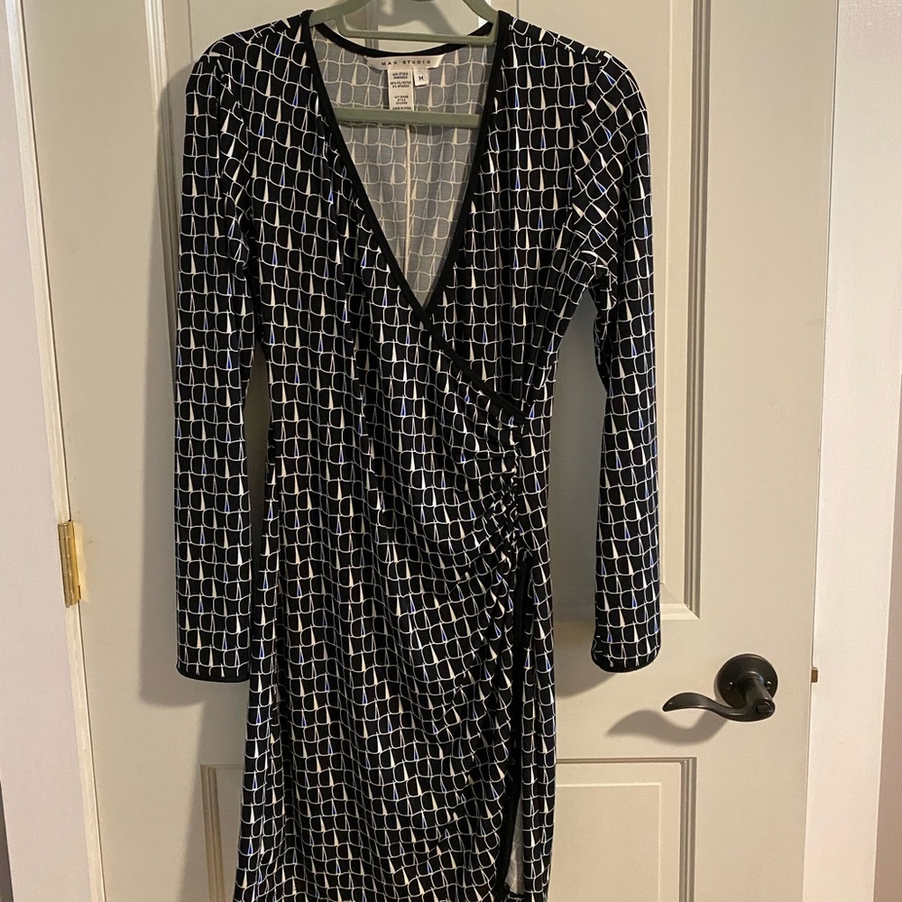 Max Studio Faux wrap dress
